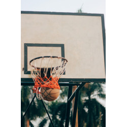 Panier de basket mural avec panneau