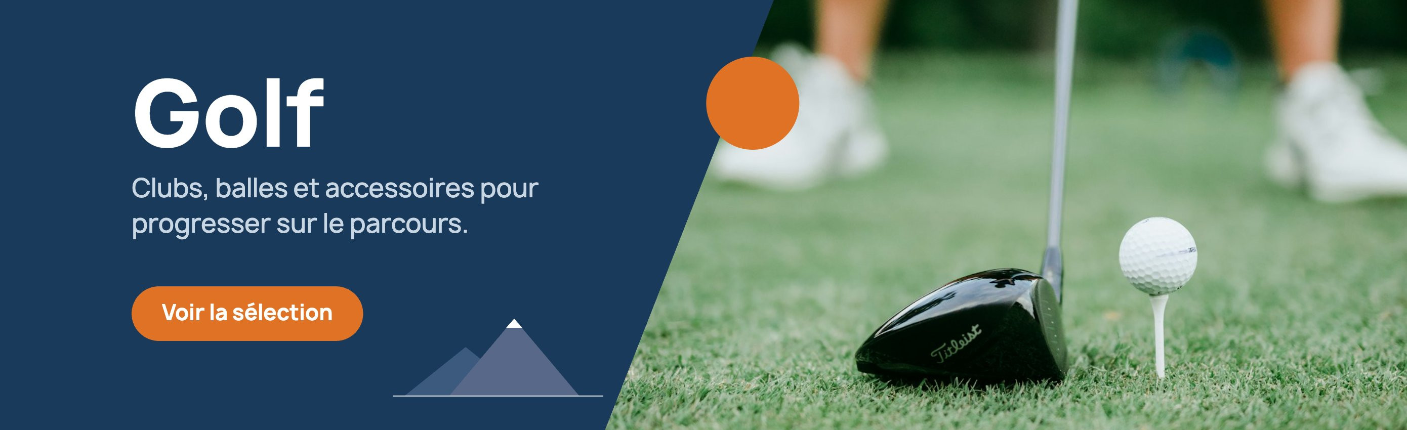 Golf : clubs, balles et accessoires